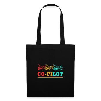 Pilote d’avion - Sac en tissu - noir - Devant
