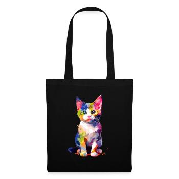 Little shy cat - Tote Bag - black - Front