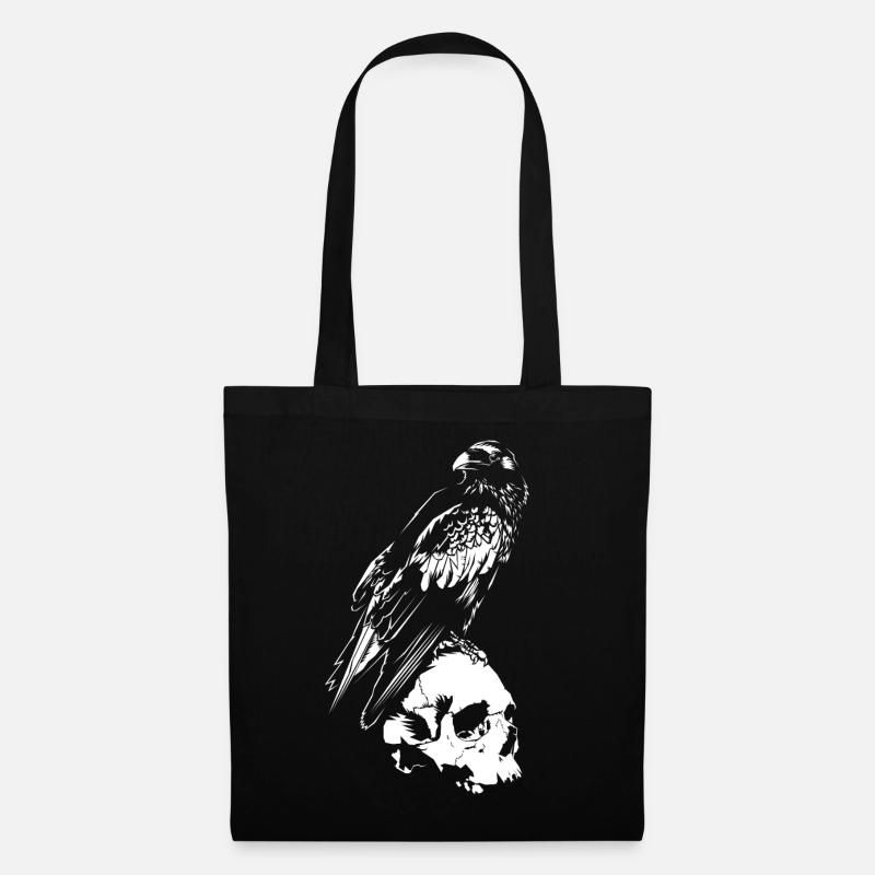 Le corbeau II - Sac en tissu - noir