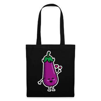 Aubergine couples penis emoji texting sex meme duo - Tote Bag - black - Front