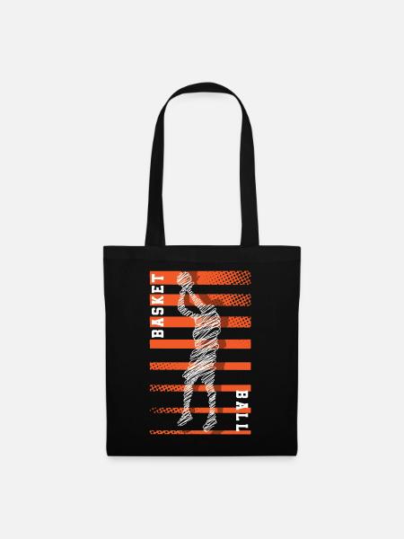 Basketball Basketballer - Stoffbeutel - Schwarz