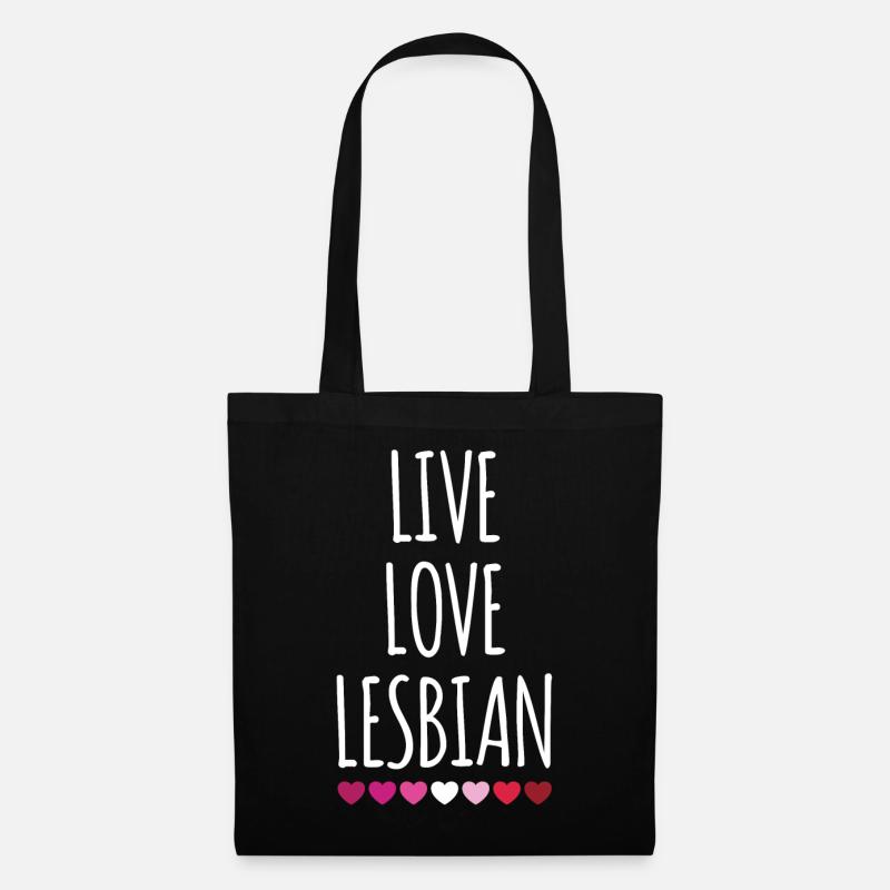 Leben. Liebe. Lesbe. - Stoffbeutel - Schwarz