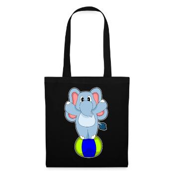 Elephant Workout Gymnastics Fitness - Tote Bag - black - Front