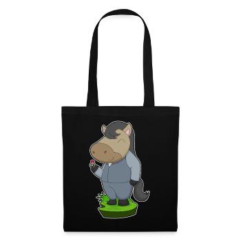 Horse Groom Wedding Ring Wedding - Tote Bag - black - Front