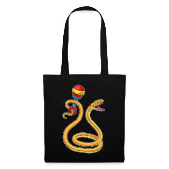 Serpent musicien hochet musique - Sac en tissu - noir - Devant