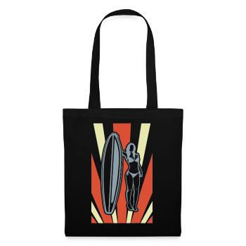 Surfing Vintage Look - Tote Bag - black - Front