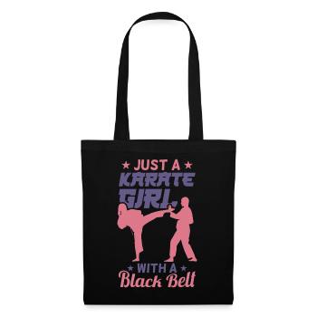 Karate Girl - Tote Bag - black - Front
