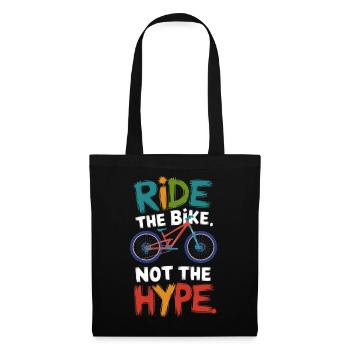 Déclaration vibrante de rallye à vélo - Sac en tissu - noir - Devant