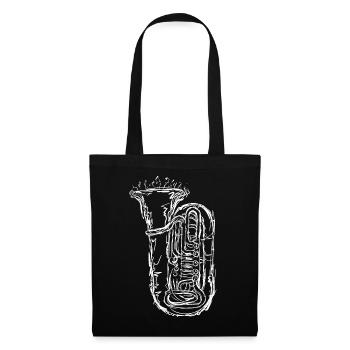 Tuba - Sac en tissu - noir - Devant