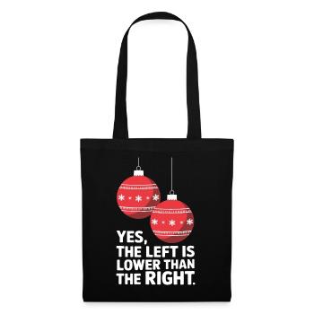 Funny Christmas Ornament Humor - Tote Bag - black - Front