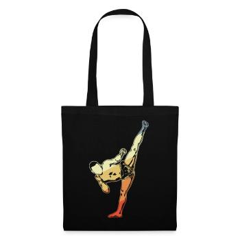 Kickboxer Vintage Look - Tote Bag - black - Front