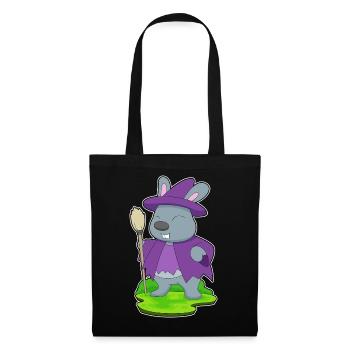 Bunny Witch Broom - Tote Bag - black - Front