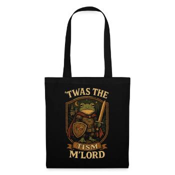 T’was the ‘Tism Knight M’Lord - Tote Bag - black - Front