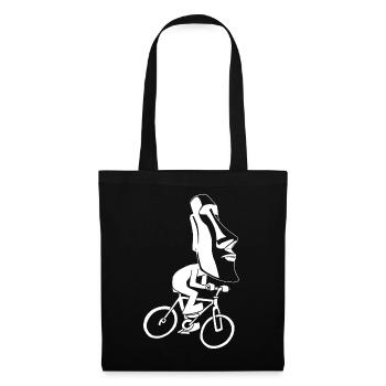 Easter Island Bike Tour (White) - Tote Bag - black - Front