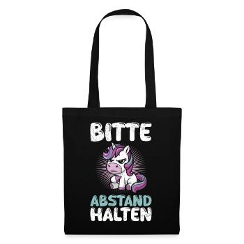 Mallorca PLEASE KEEP YOUR DISTANCE Anti Flirt Funny - Tote Bag - black - Front