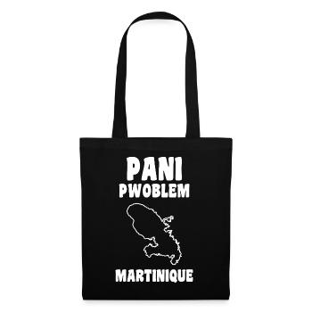 Panipwoblem Martinique Humor Westindische Mentalität - Stoffbeutel - Schwarz - Vorne