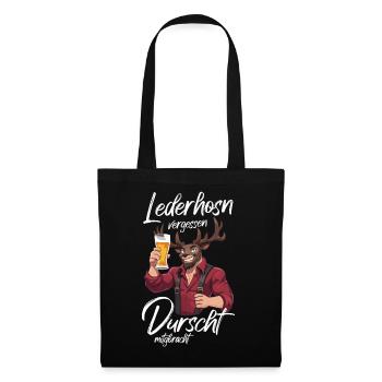 Lederhosen forgotten Bavarian dialect beer tent - Tote Bag - black - Front