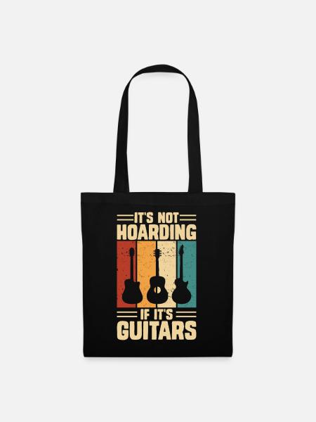 Gitarrist Gitarren - Stoffbeutel - Schwarz
