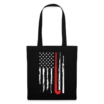 Hockey sur glace Hockey Hockey Joueur de hockey - Sac en tissu - noir - Devant