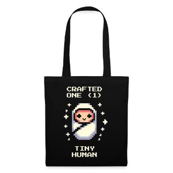 Création d’un petit personnage | Dicton Gamer Baby - Sac en tissu - noir - Devant