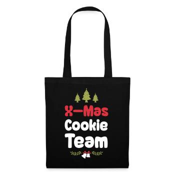 L’équipe des biscuits de Noël - Sac en tissu - noir - Devant