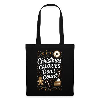 Christmas Calories Don't Count Holiday Humor - Tote Bag - black - Front