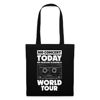 No concert today sad music - Tote Bag - black - Front