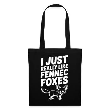 I Just Really Like Fennec Foxes - Tote Bag - black - Front