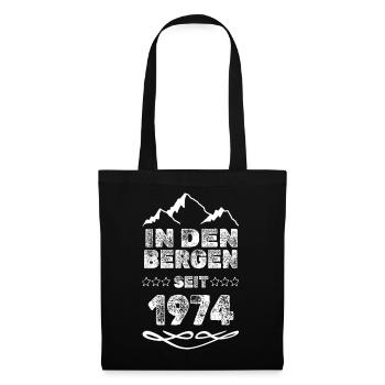 In Den Bergen Seit 1974 - Stoffbeutel - Schwarz - Vorne