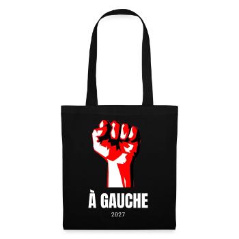 À Gauche 2027 - Elections présidentielles France - Sac en tissu - noir - Devant