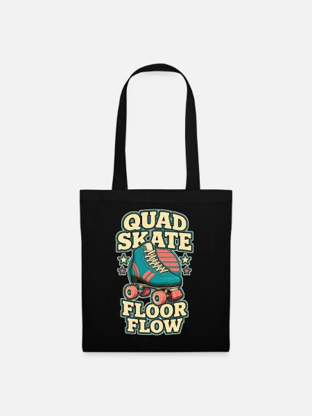 QUAD SKATE FLOOR FLOW - Stoffbeutel - Schwarz