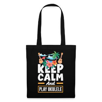 Funny Ukulele Designs and Sayings - Tote Bag - black - Front