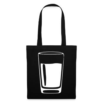 Bar de boissons en verre cadeau gastronomique - Sac en tissu - noir - Devant