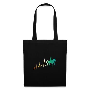 Monter à cheval Heartbeat - Sac en tissu - noir - Devant