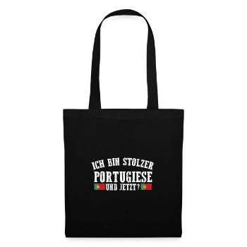 Portugal portugais - Sac en tissu - noir - Devant