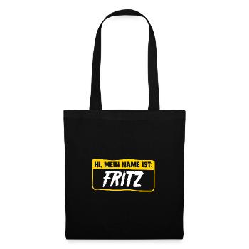 Fritz - Stoffbeutel - Schwarz - Vorne