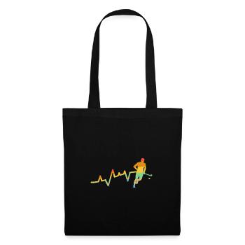 Joueurs de hockey sur gazon Heartbeat Hockey sur gazon - Sac en tissu - noir - Devant