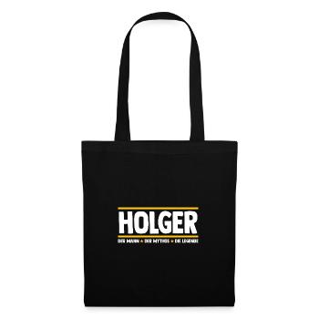 Holger - Sac en tissu - noir - Devant