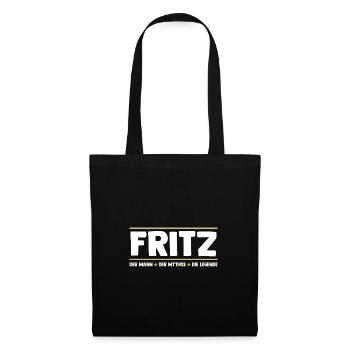 Fritz - Stoffbeutel - Schwarz - Vorne