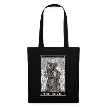 Gothic - The Devil - Tarot Card Design - Tote Bag - black - Front