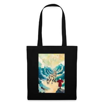 w6 Moses Moses Parting The Red Sea 3 Pieces, Digit - Tote Bag - black - Front