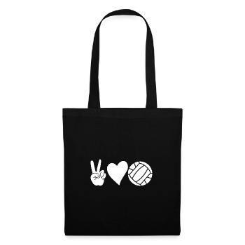 Joueurs de handball Handball - Sac en tissu - noir - Devant
