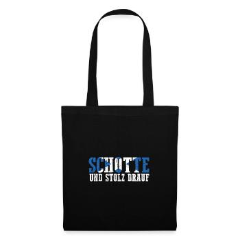 Schotten Schottisch Schottland - Stoffbeutel - Schwarz - Vorne