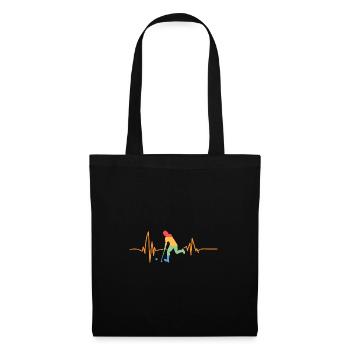 Joueurs de hockey sur gazon Heartbeat Hockey sur gazon - Sac en tissu - noir - Devant