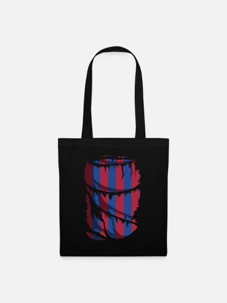 Rayas azulgrana, Fußball in Barcelona - Stoffbeutel - Schwarz