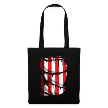 Red-and- for football fans - Tote Bag - black - Front