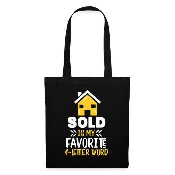 Real Estate Agent House Sale Real Estate Broker - Tote Bag - black - Front