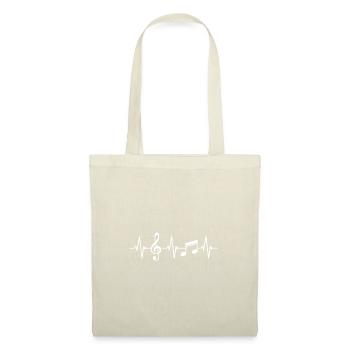 Techno Sheet Music DJ Electronics EDM House Rave Dance - Tote Bag - nature - Front