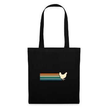 Poules Poule - Sac en tissu - noir - Devant