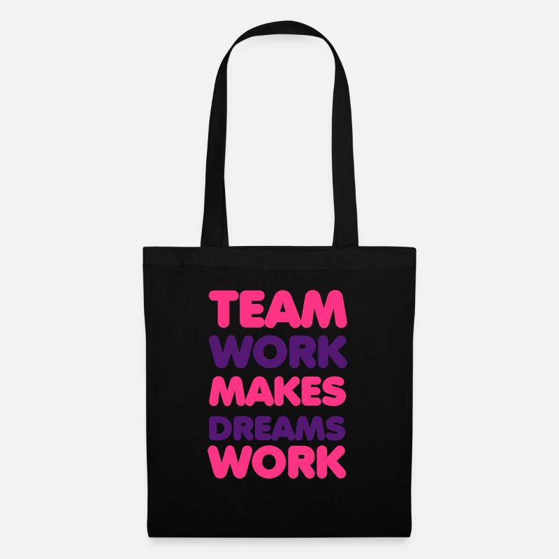 Team Work - Stoffbeutel - Schwarz